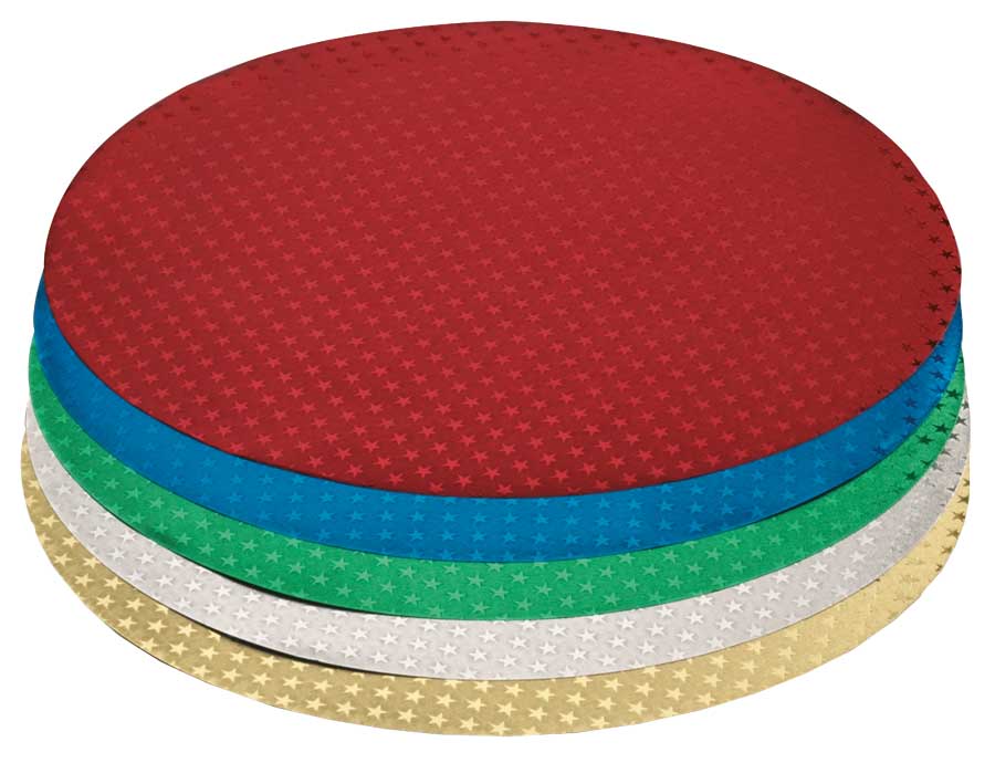 Alu Faltblätter mit Sternchen rund 12cm