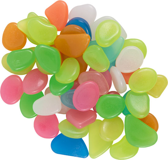 Leuchtsteine 50 Stück sortiert