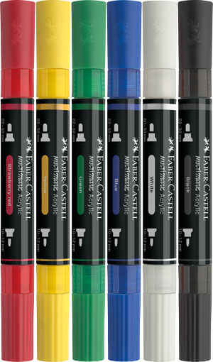 Multi Mark Acrylic basic 6 Stück sortiert