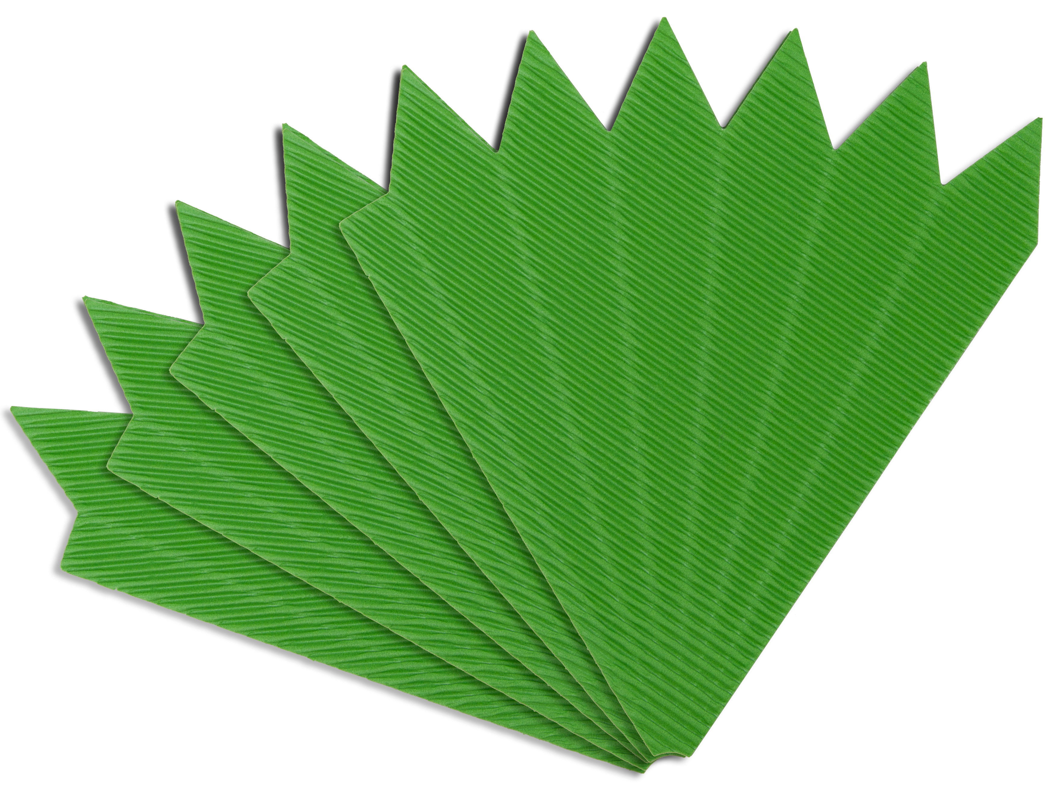 Schultütenspitzen hellgrün, 5 Stück