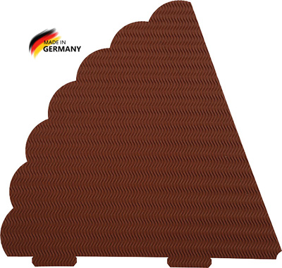 3D Geschwistertütenrohling braun