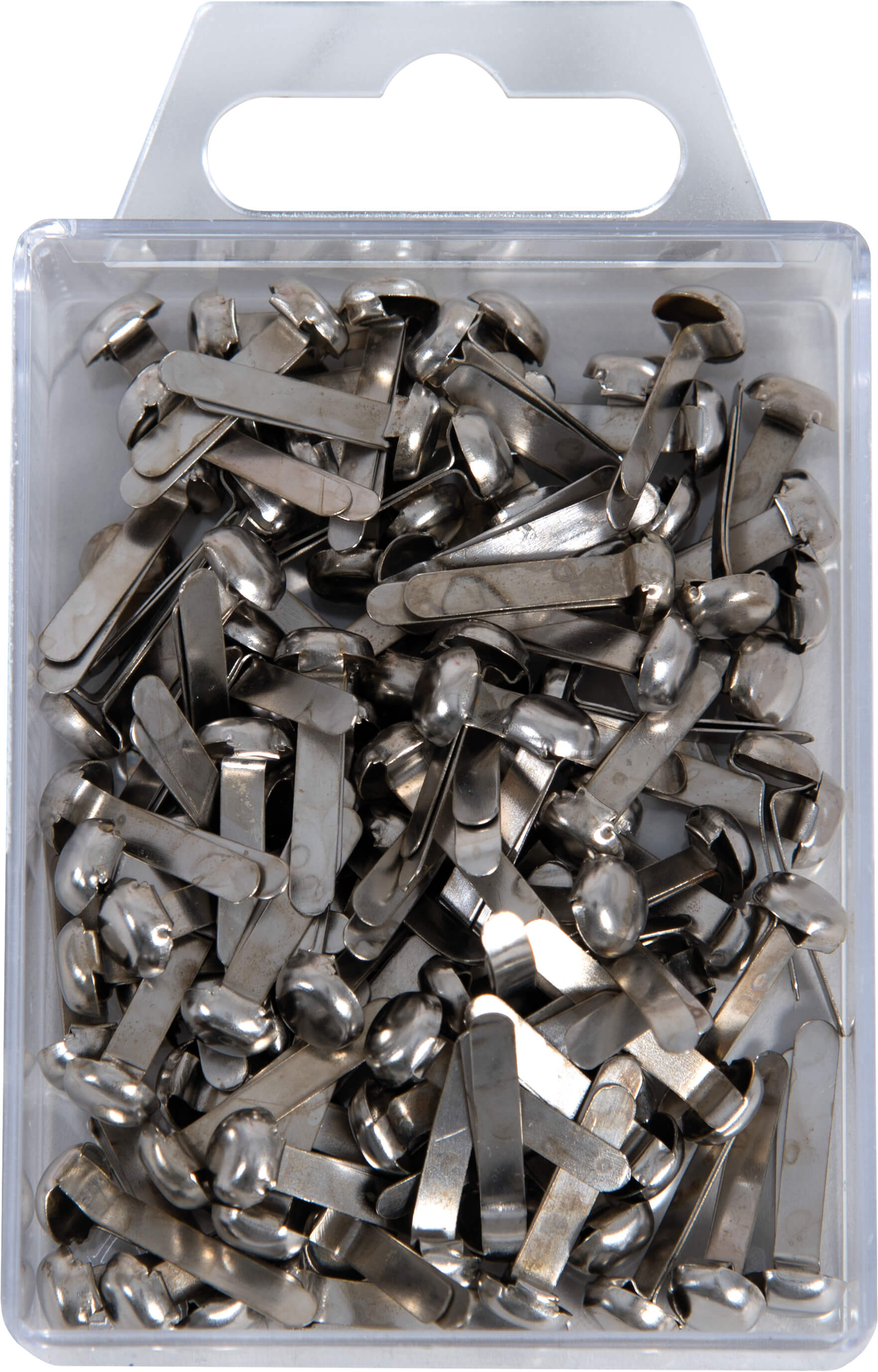 Musterbeutelklammer silber