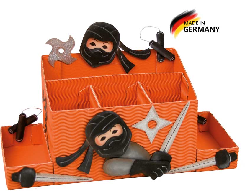 Schreibtischbox Bastelset Ninja
