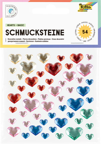 Schmucksteine Herzen intensiv