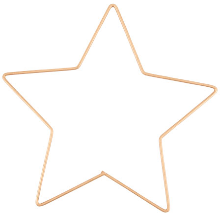 Metallstern gold 20 cm