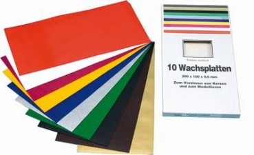Verzierwachsplatten Grundsortiment I
