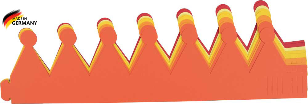 Papierkronen Sonnentöne