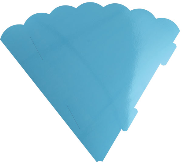 Metallic Geschwistertütenrohling blau
