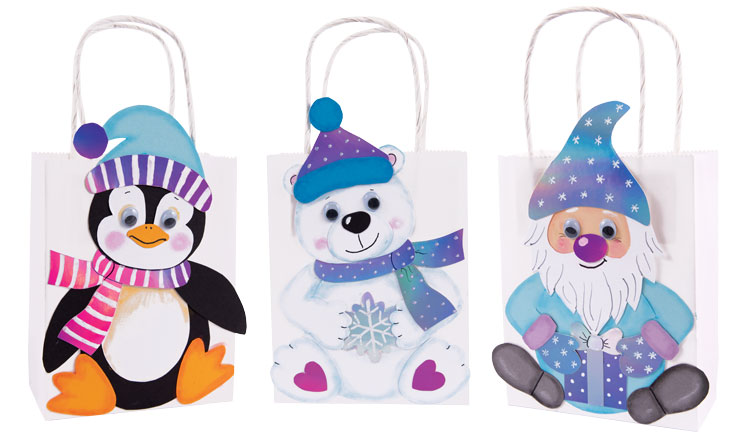 Geschenktaschenset Winterfreunde