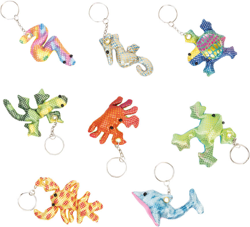 Schlüsselanhänger Dschungel- & Meerestiere