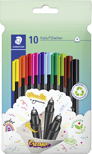 Fineliner Triplus 10 Stück sortiert