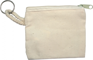Schlüsselmäppchen natur, 100% Baumwolle