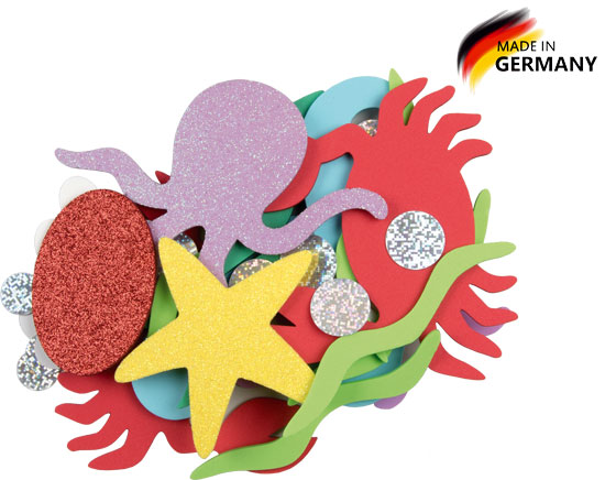 Moosgummisortiment Unterwasserwelt