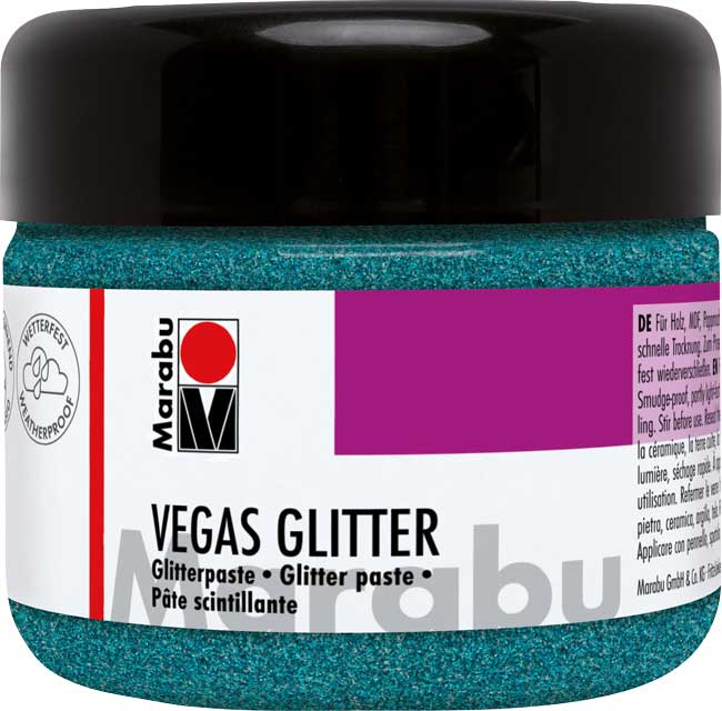 Vegas Glitter aquablau
