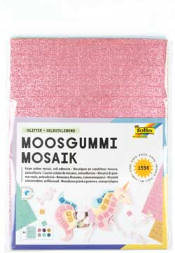 Glittermoosgummi Mosaik
