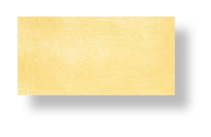 Drahtchiffonband zitrone