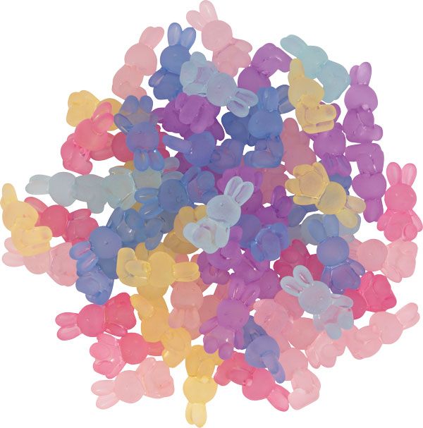 Dekoperle Häschen 100 g (65 Stück)