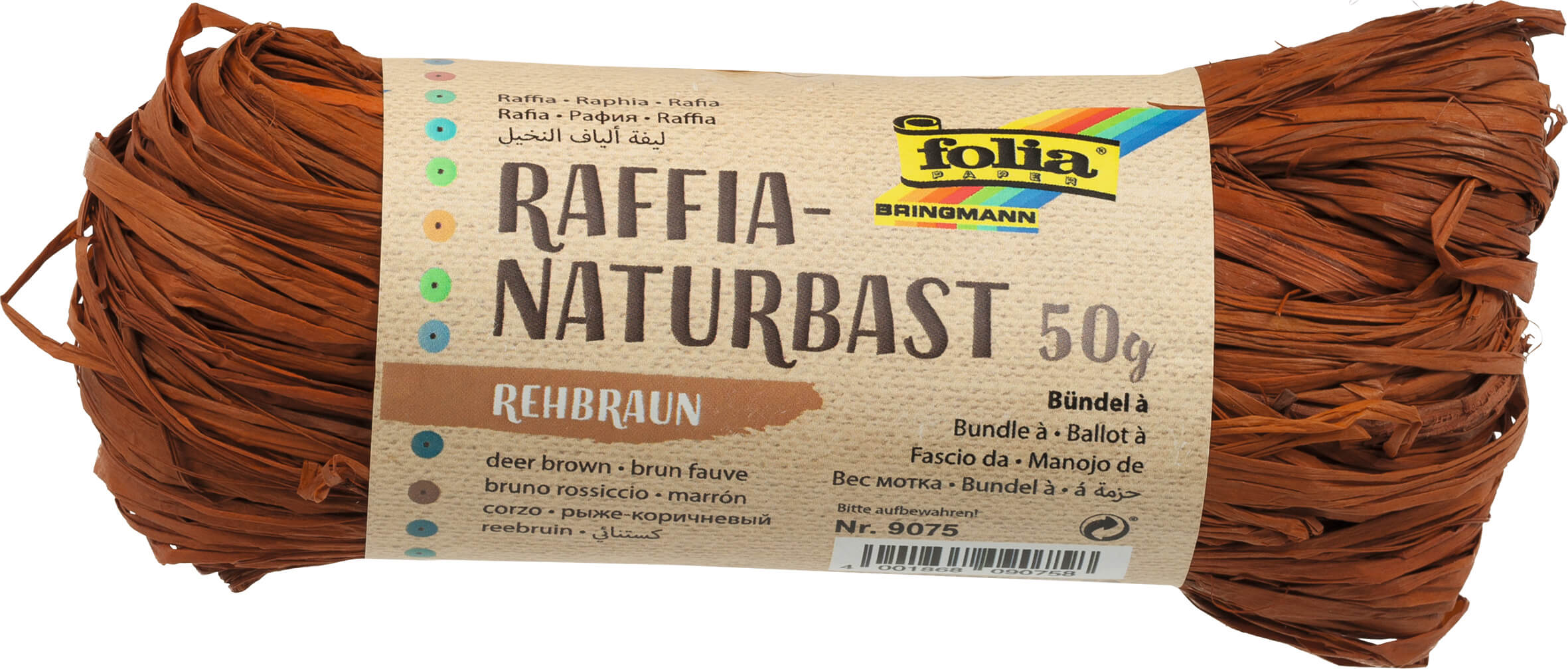 Naturbast rehbraun