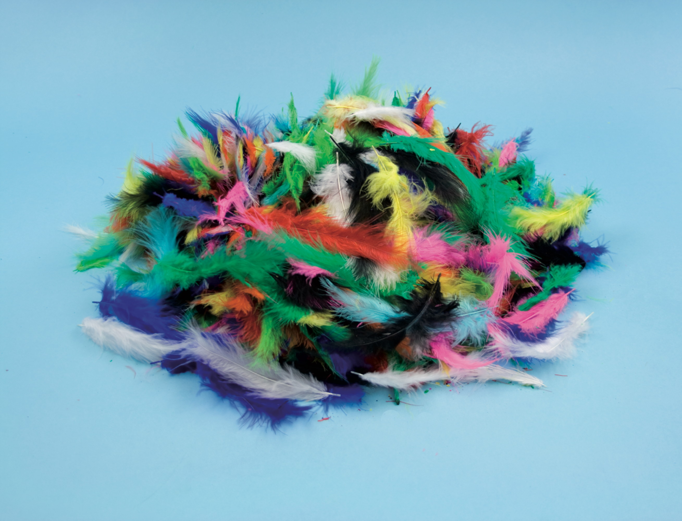 Flauschfedern Sortiment intensiv