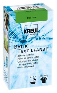 Batik Textilfarbe tree time