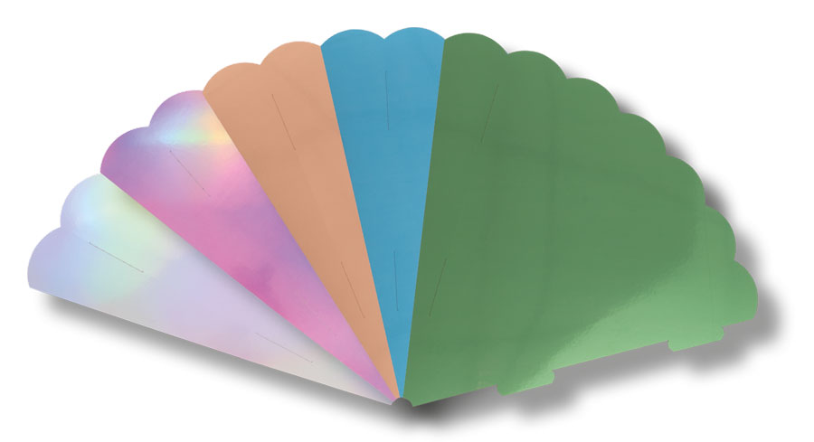 Metallic Geschwistertütenrohlinge