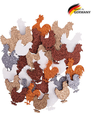 Glitterhahn & -henne