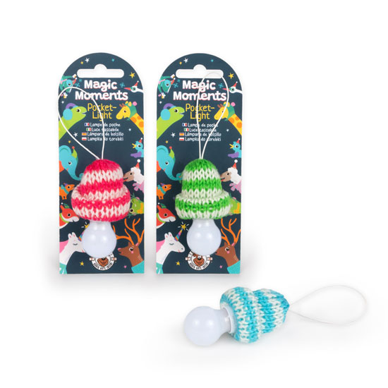 Taschenlicht Strickmütze sortiert 6 cm SALE