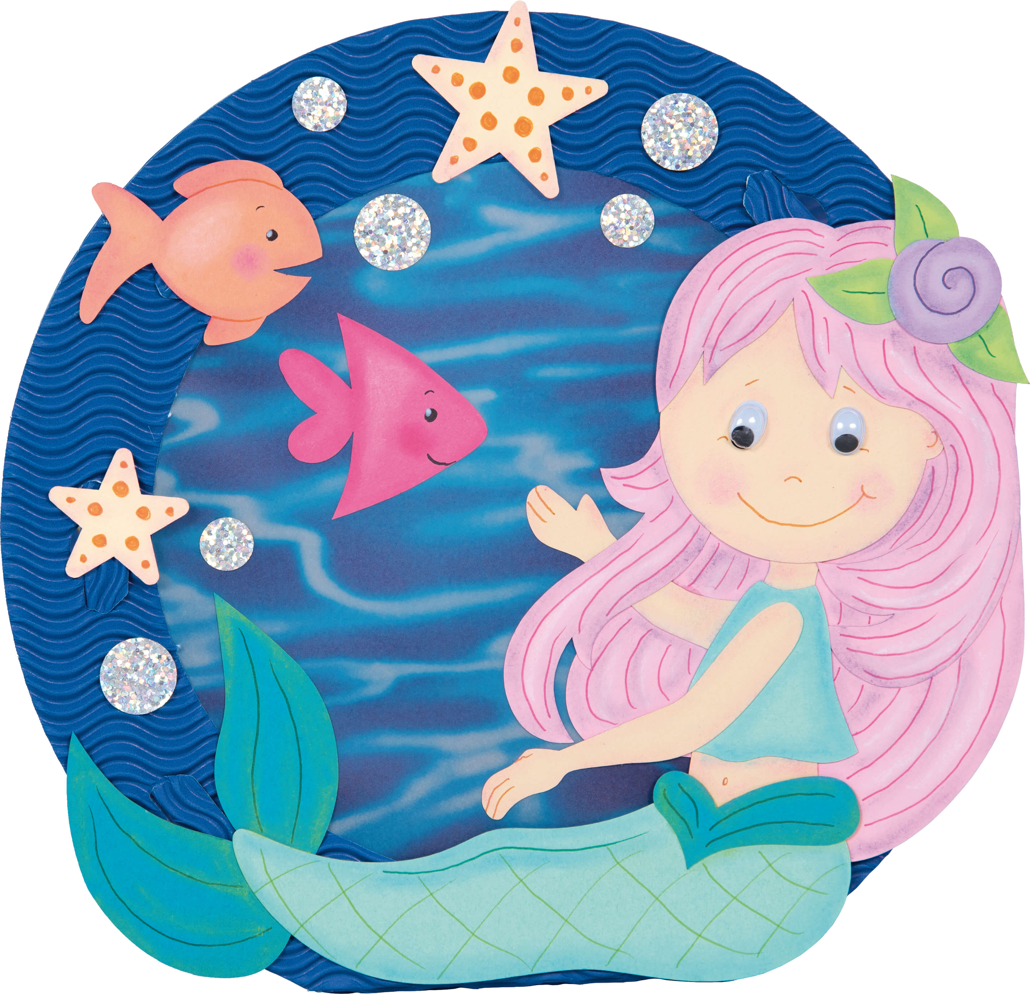 Laternen Bastelset Viviana Meerjungfrau