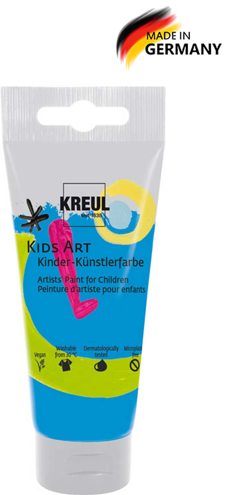 Kids Art Kinder Künstlerfarbe primärblau