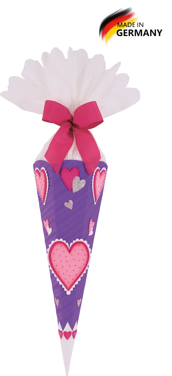 Schultüten Bastelset Hearts - Herzen