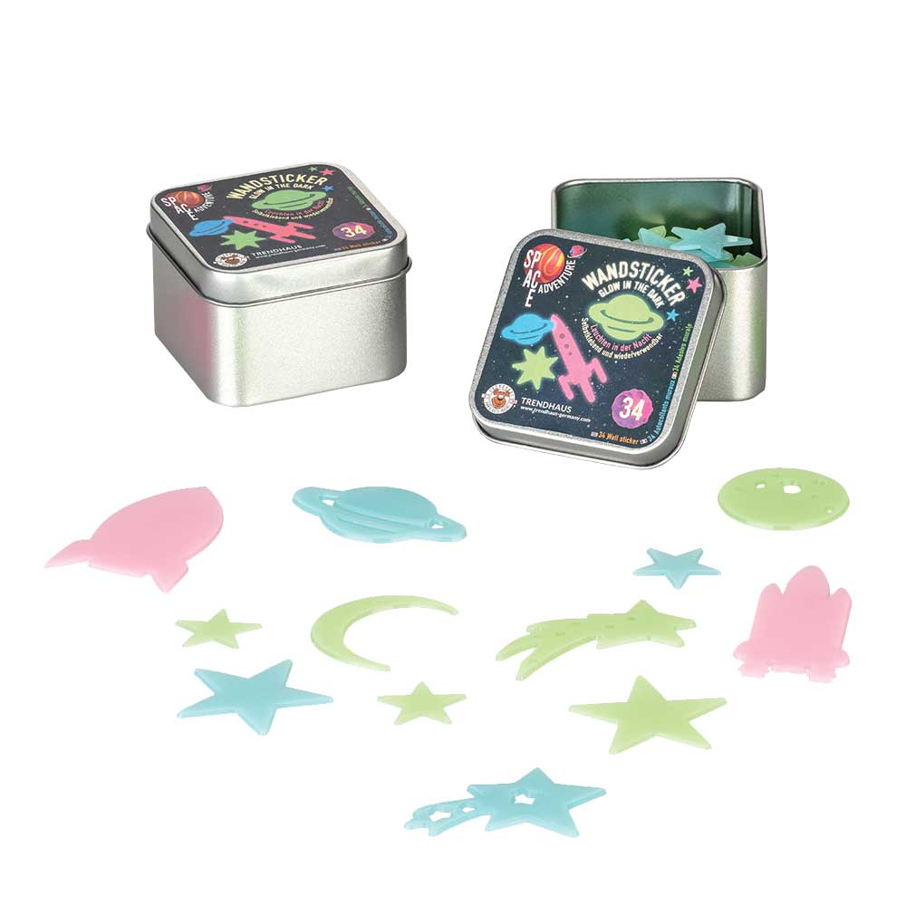 Wandsticker Space 34 Stück sortiert