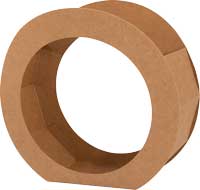 Laternenrohling rund natur, 5 Stück