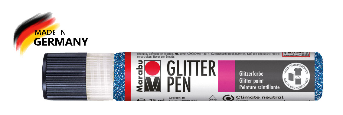 Glitter Pen saphirblau, 25 ml