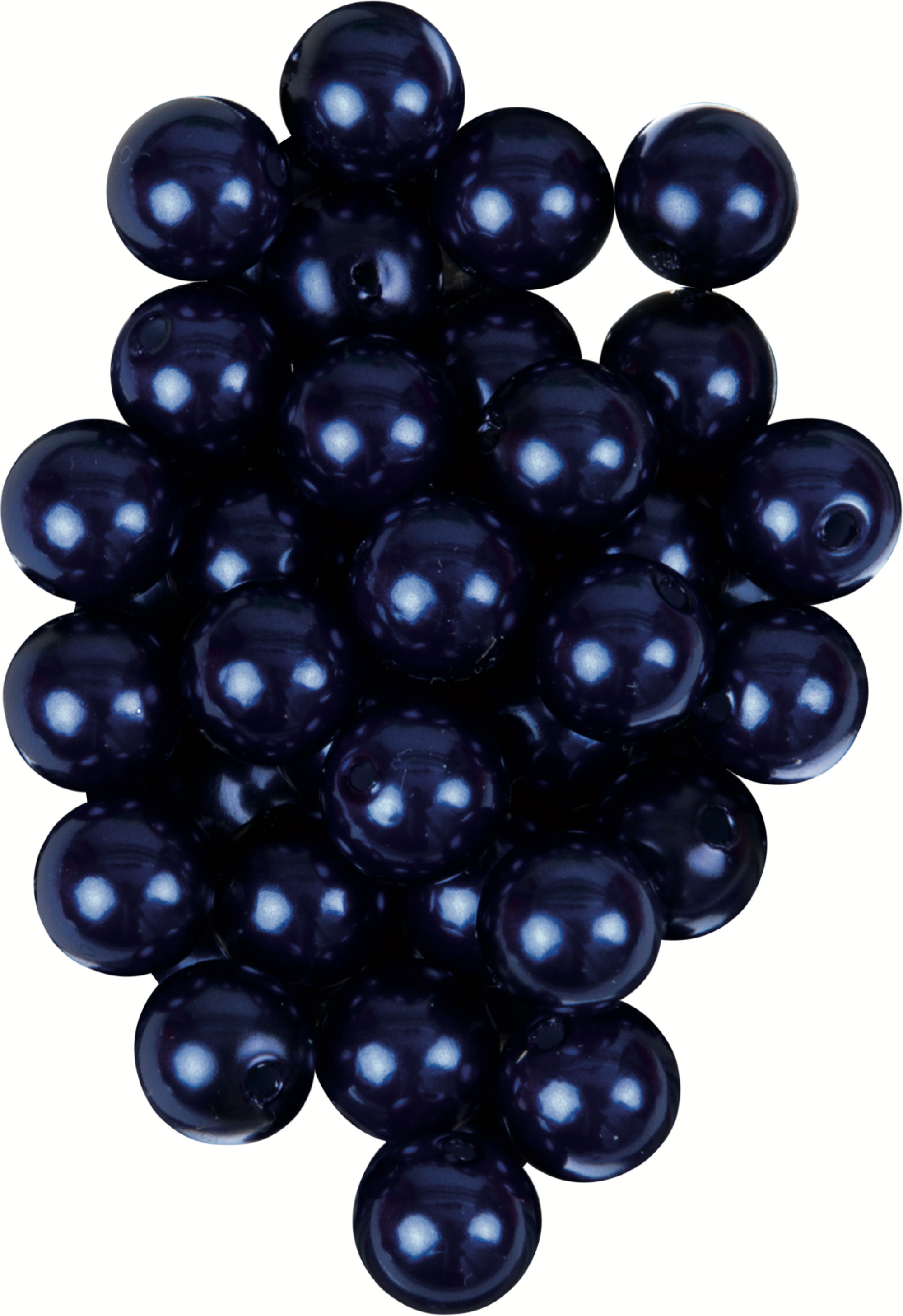 Wachsperlen dunkelblau 32 Stück Ø 8 mm