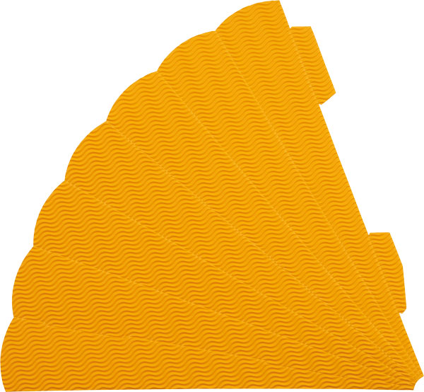 3D Geschwistertütenrohling gelb