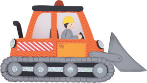 Laternen Bastelset Connor Baggerraupe