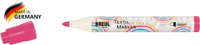 Textilmarker pink, Spitze 2 - 4 mm