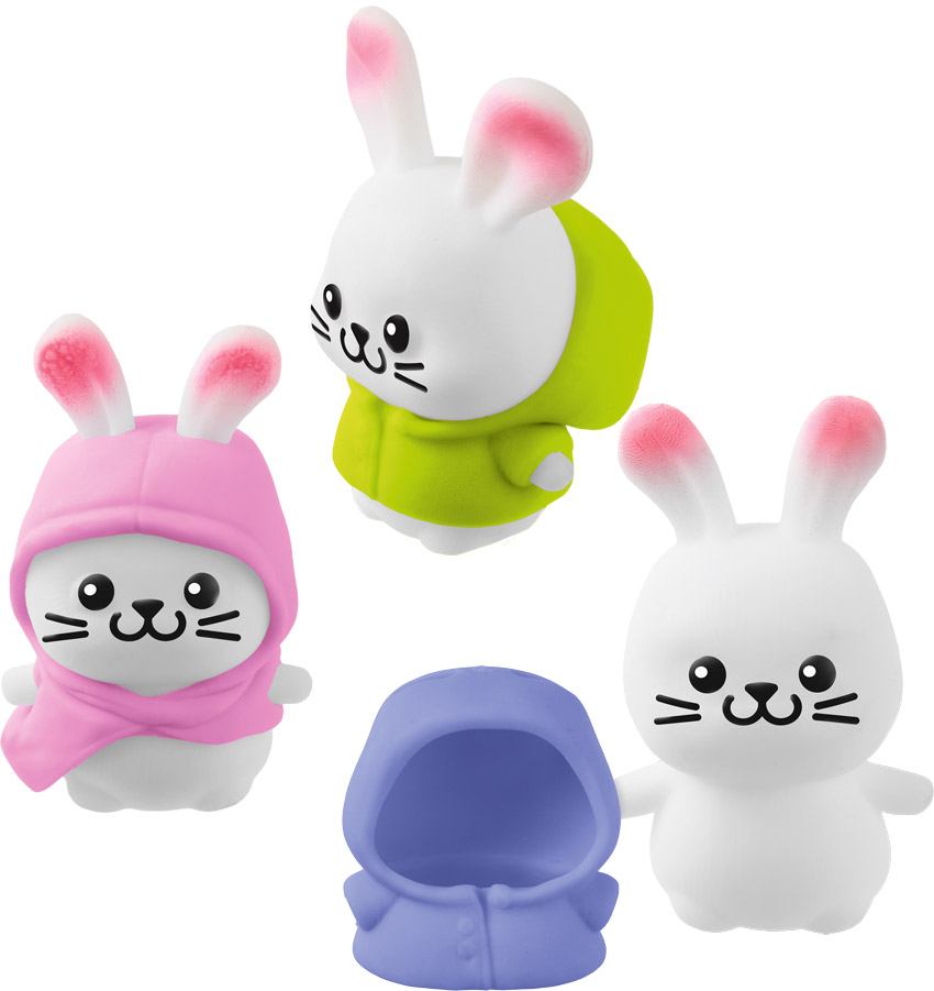 Squeeze Hase Dress up, 2-teilig, sortiert, 7 cm