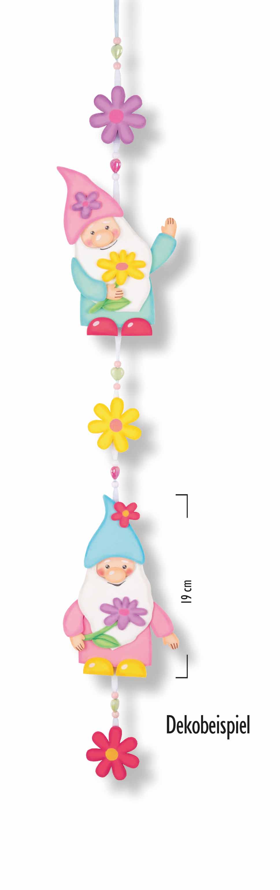 Moosgummisortiment Blumenwichtel