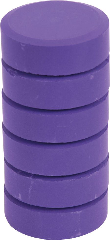 Farbpuck lila, 6 Stück, Ø 55 mm