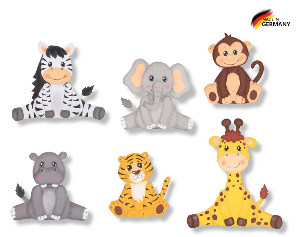 Kreativpaket Tierkinder des Dschungels