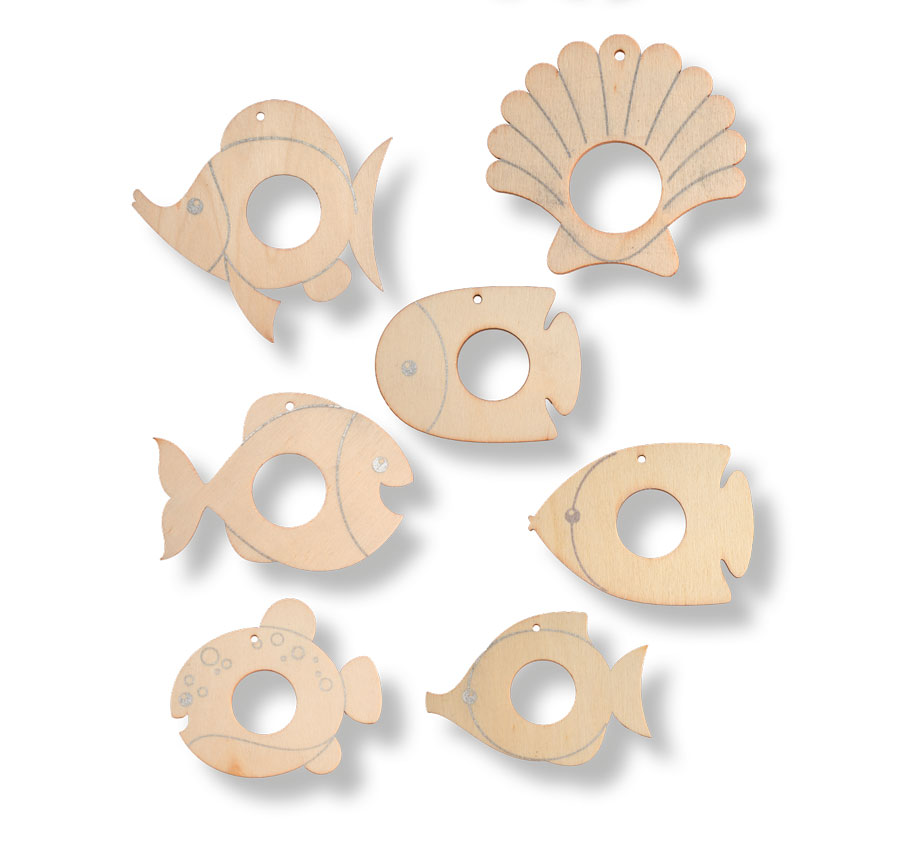 Anhänger für Pomponmeerestier 35 Stück