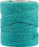 Makrameekordel grün, 80% Baumwolle