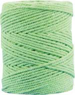 Makrameekordel hellgrün, 80% Baumwolle
