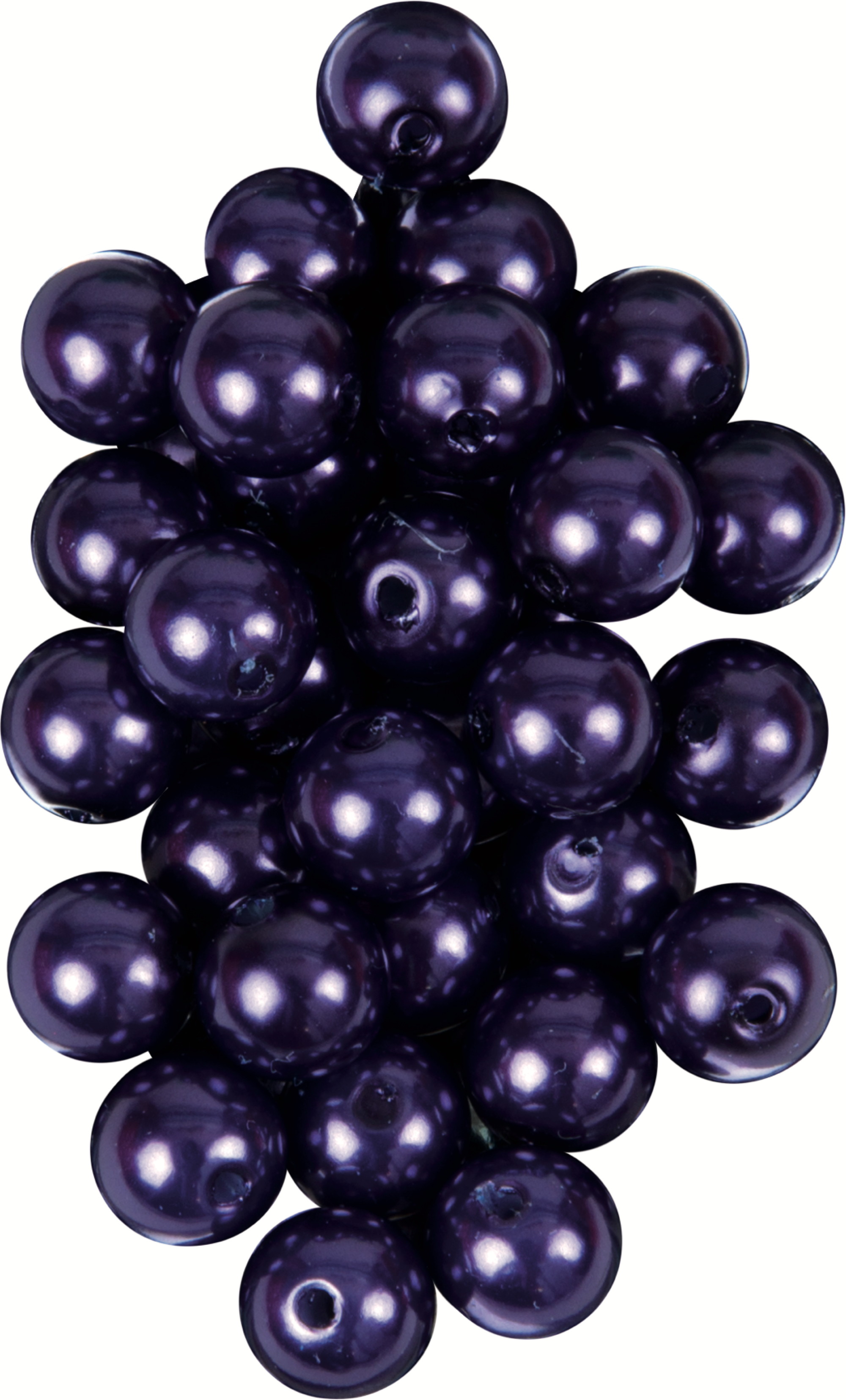 Wachsperlen lila 32 Stück Ø 8 mm