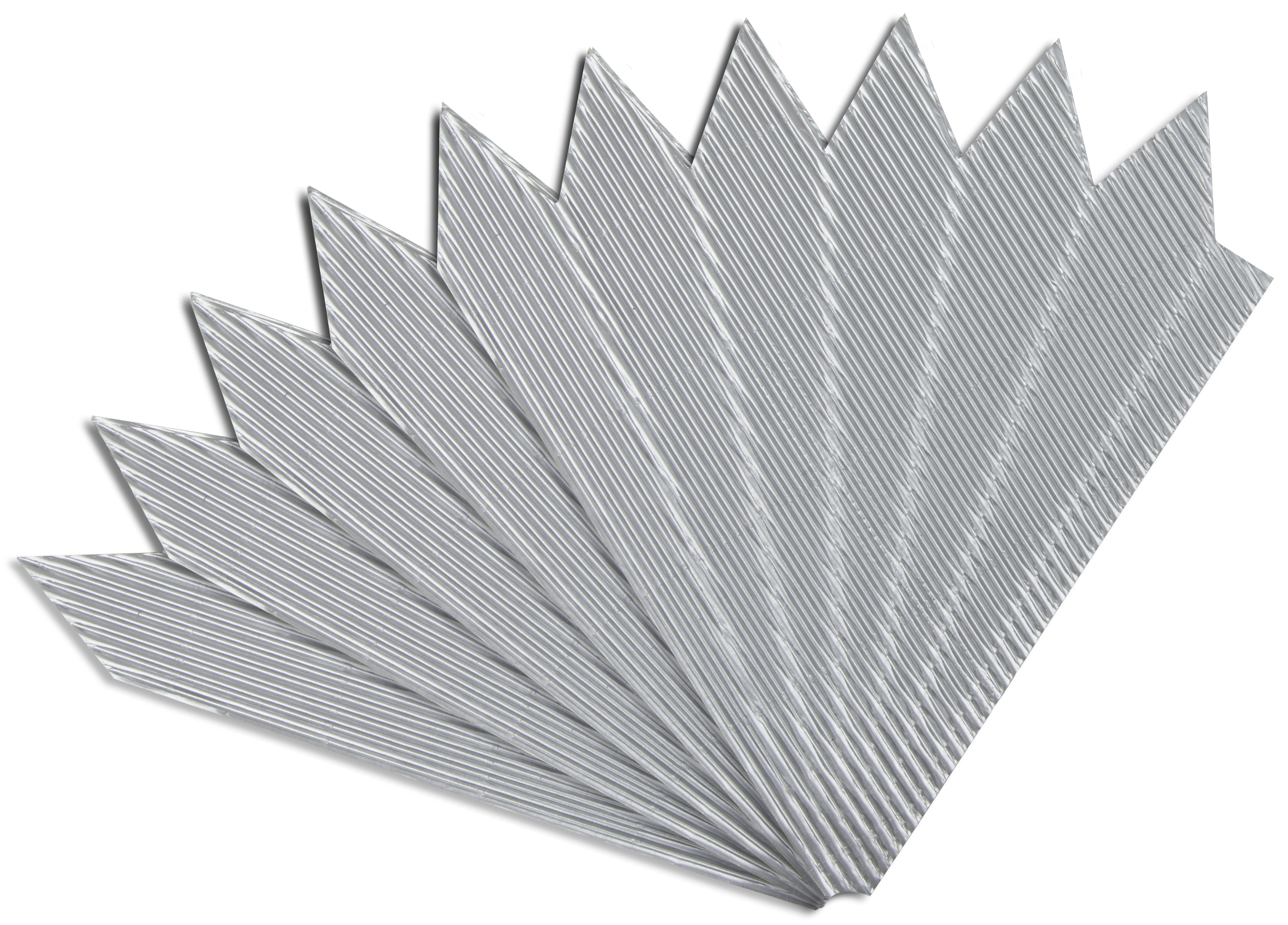 Schultütenspitzen silber, 5 Stück