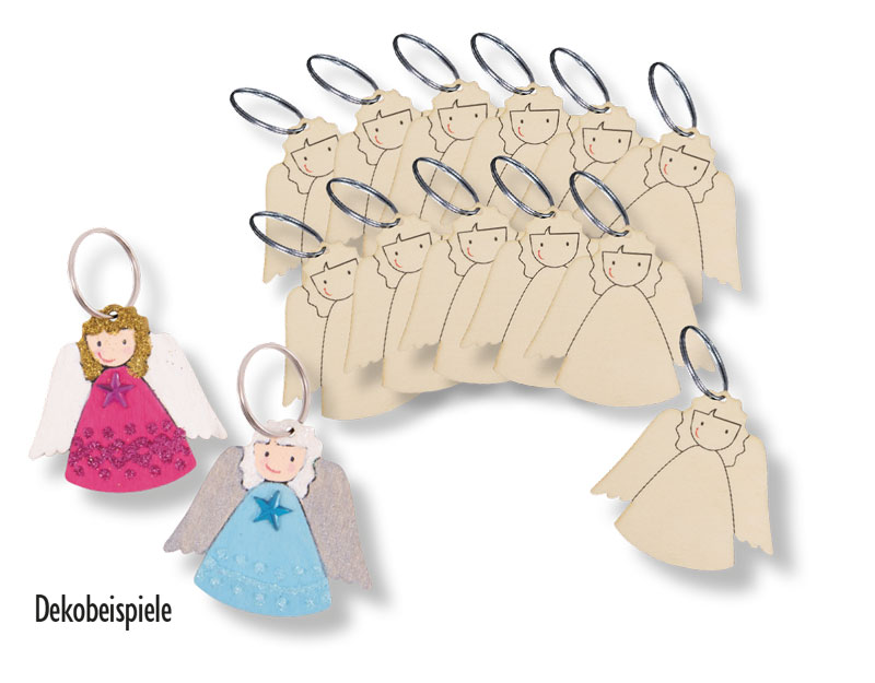 Schlüsselanhänger Schutzengel, 12 Stück