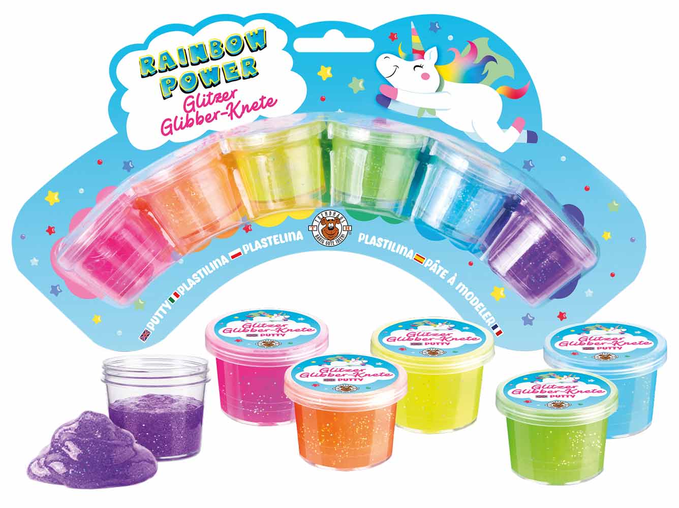 Glitzer Glibber Knetset