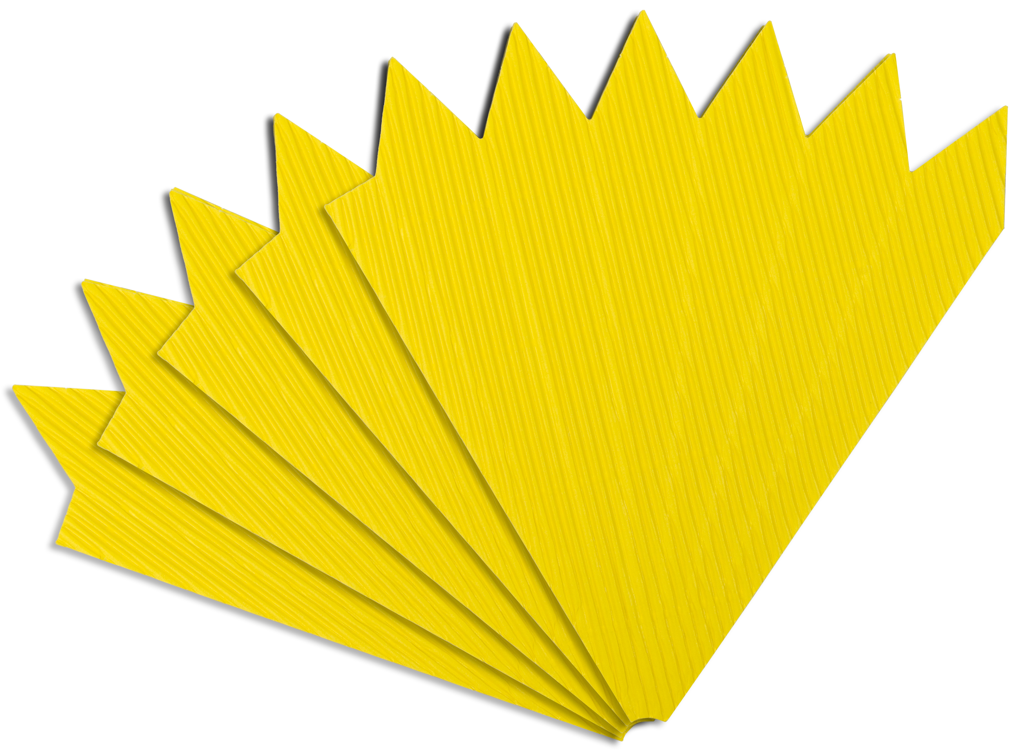 Schultütenspitzen zitrone, 5 Stück