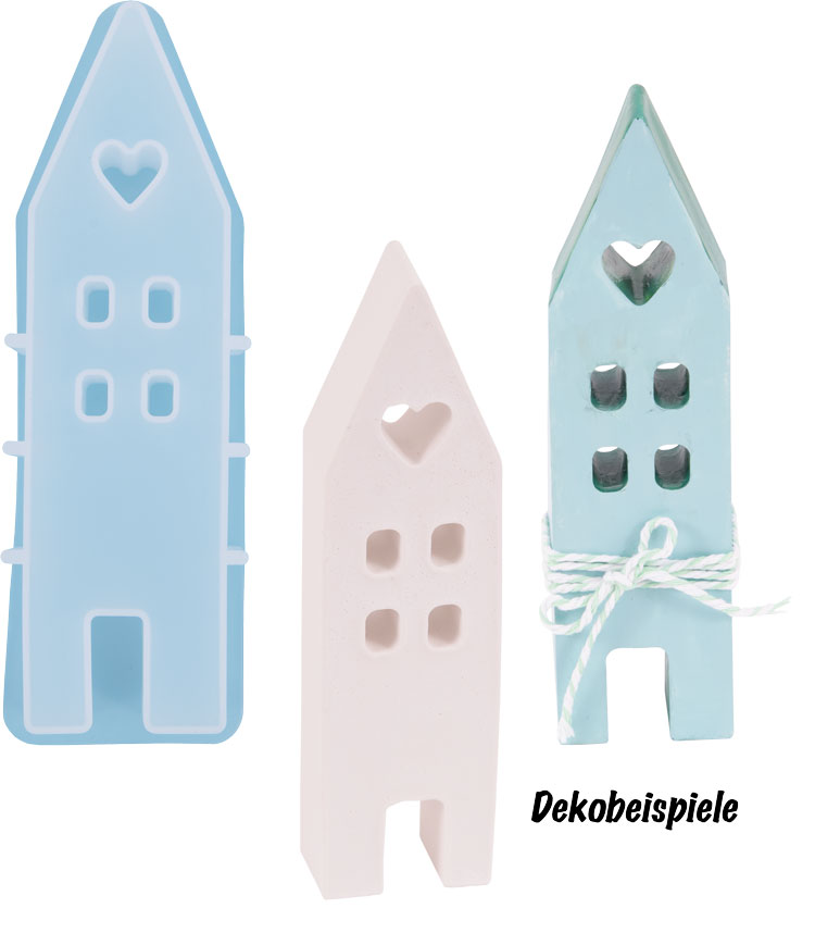 Silikonform Haus schmal groß